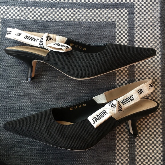 Dior J'Adior Slingback Pump on Black Size 40 - Picture 3 of 7
